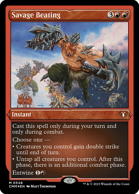 MTG - Savage Beating FOIL
