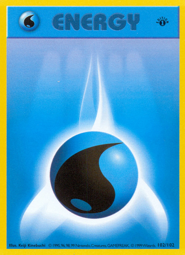 Pokemon Water Energy — Base Set — 102/102 — stock card image