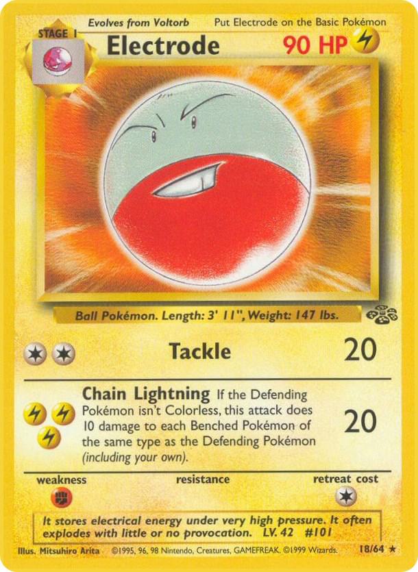 Pokemon Electrode — Jungle — 18/64 — stock card image