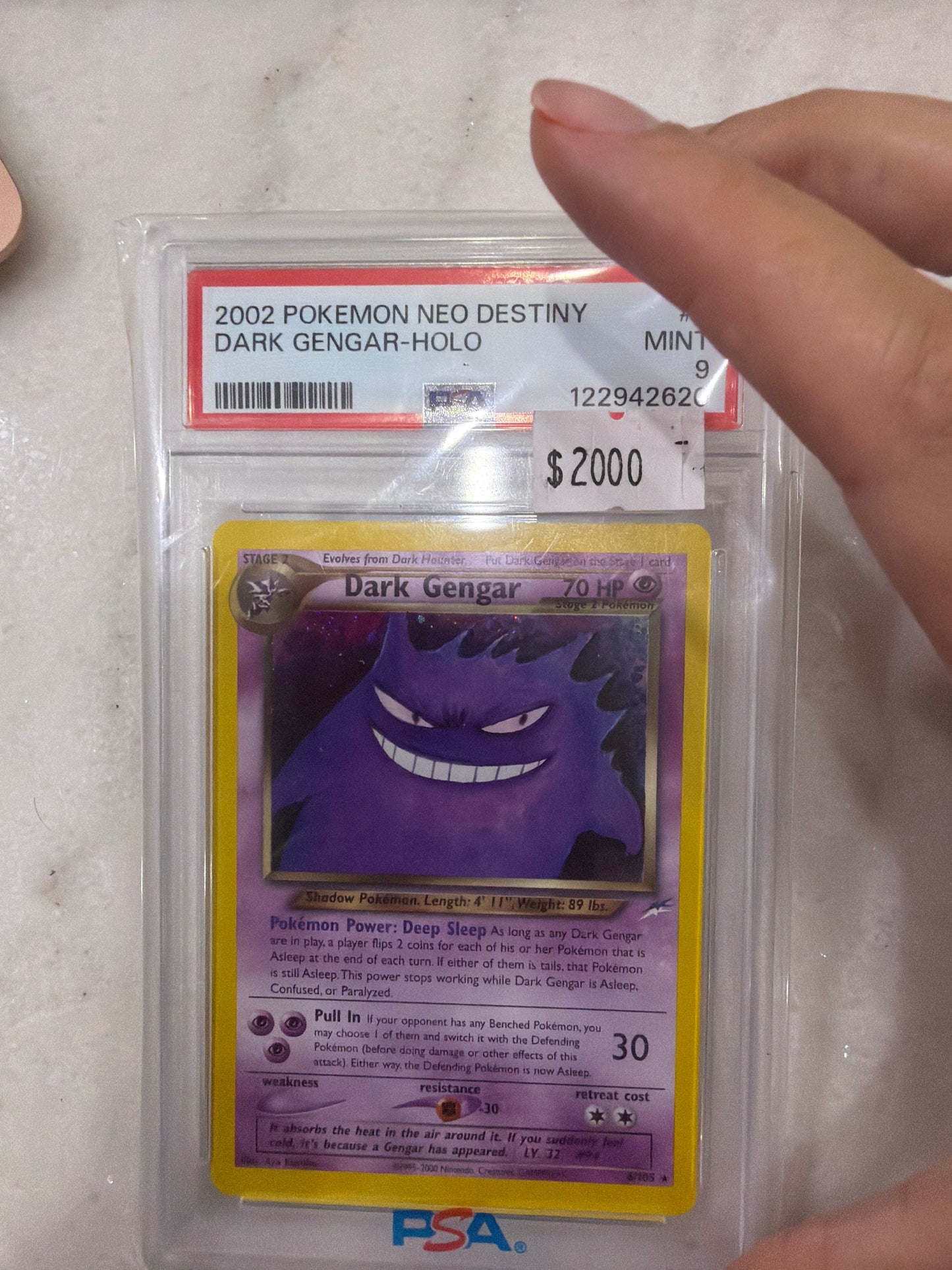 Dark Gengar PSA 9 SLAB