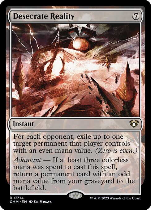 MTG - Desecrate Reality Ex