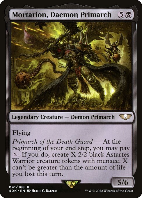 MTG - Mortarion, Daemon Primarch