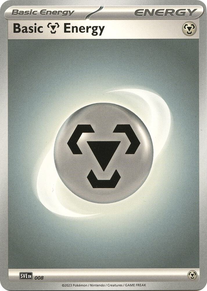 Pokemon Basic Metal Energy — SVE: Scarlet & Violet Energies — 8 — stock card image