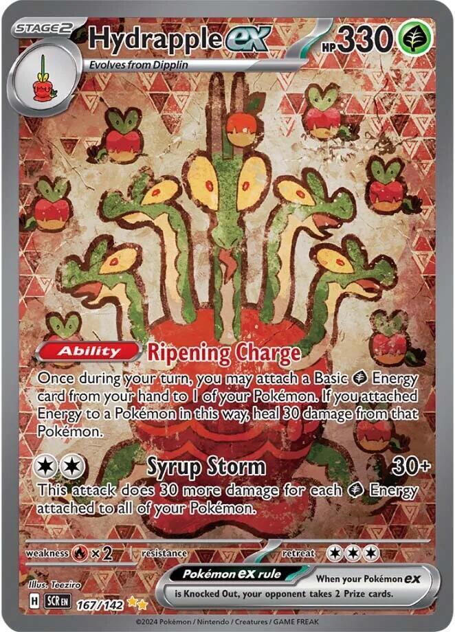 Pokemon Hydrapple ex — SV07: Stellar Crown — 167/142 — stock card image