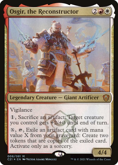 MTG - Osgir, the Reconstructor (Display Commander) (Thick Stock)