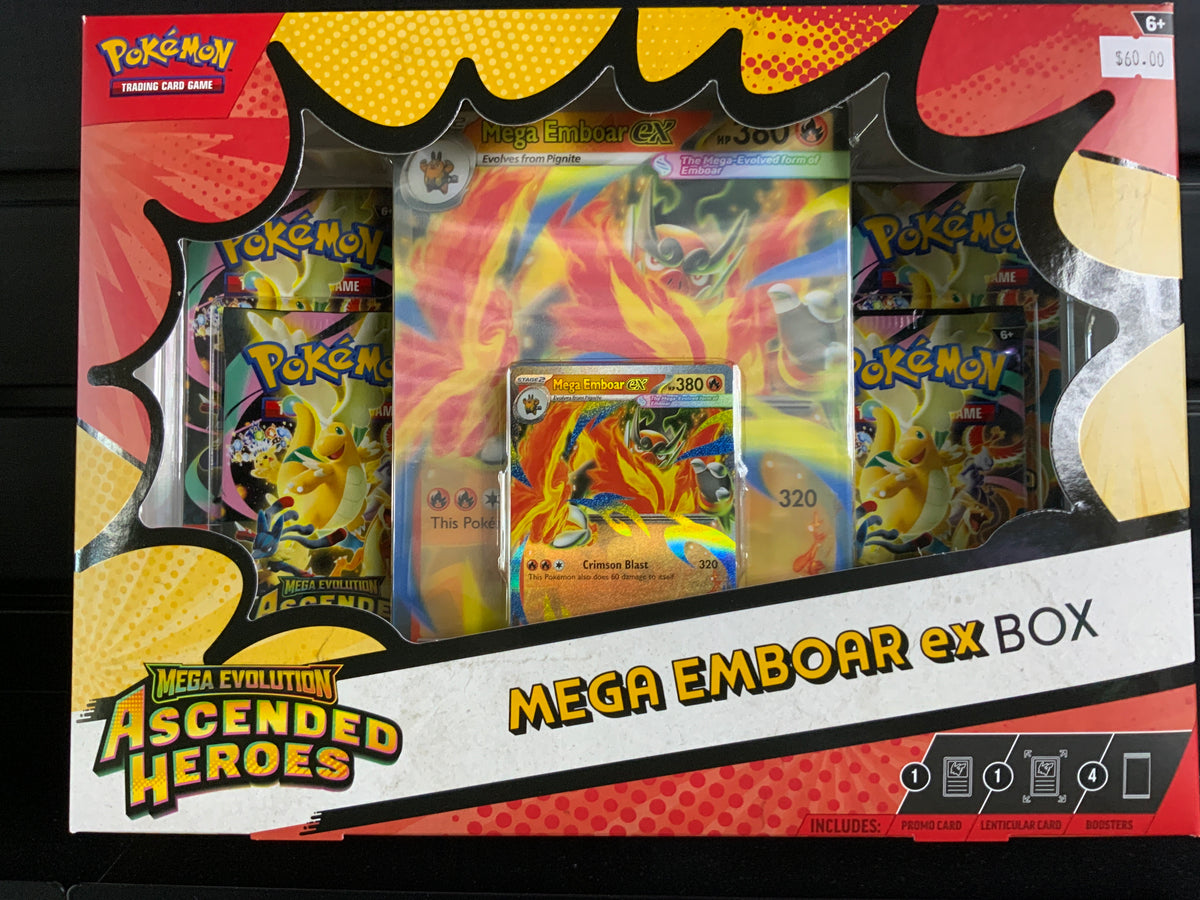 Pokemon Ascended Heroes Mega Emboar ex Box