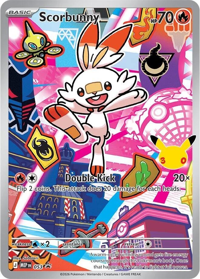 Pokemon Scorbunny — ME: Mega Evolution Promo — 53 — stock card image