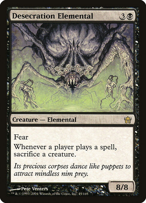 MTG - Desecration Elemental