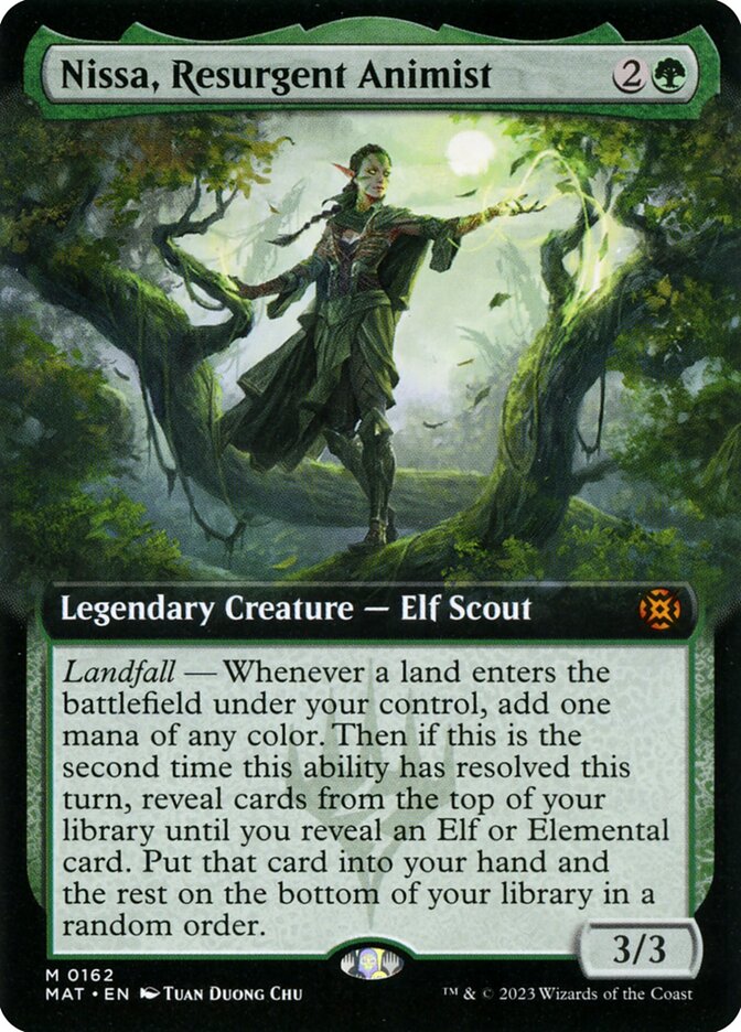 Nissa, Resurgent Animist (Extended Art) (Foil)
