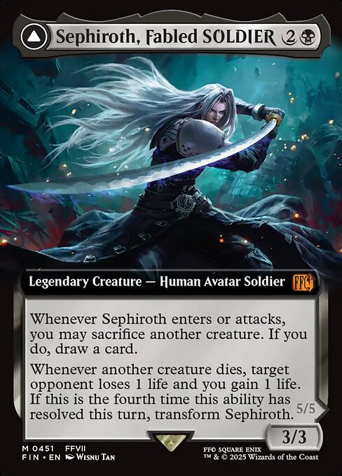 MTG - Sephiroth, Fabled Soldier SURGE FOIL