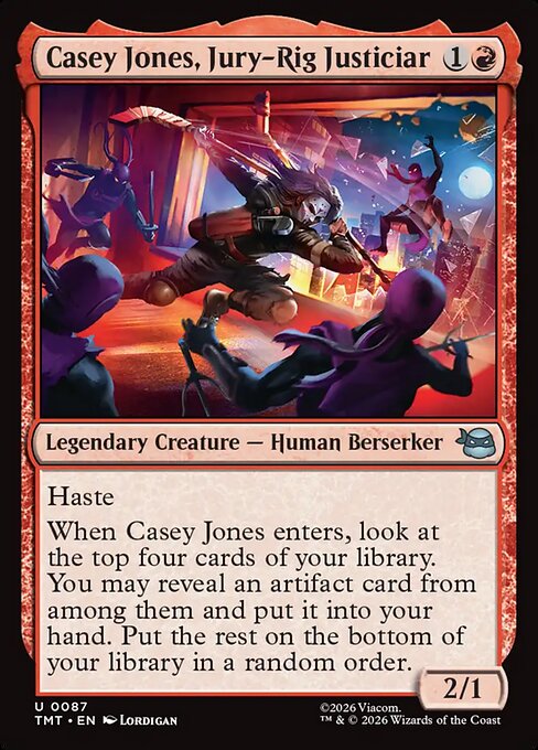 MTG - Casey Jones, Jury-Rig Justiciar FOIL