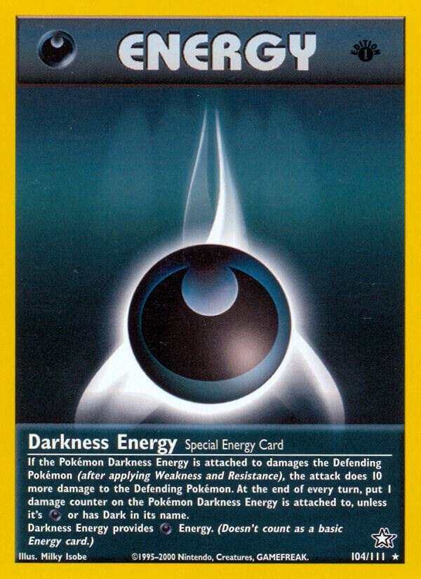 Pokemon Darkness Energy — Neo Genesis — 104/111 — stock card image