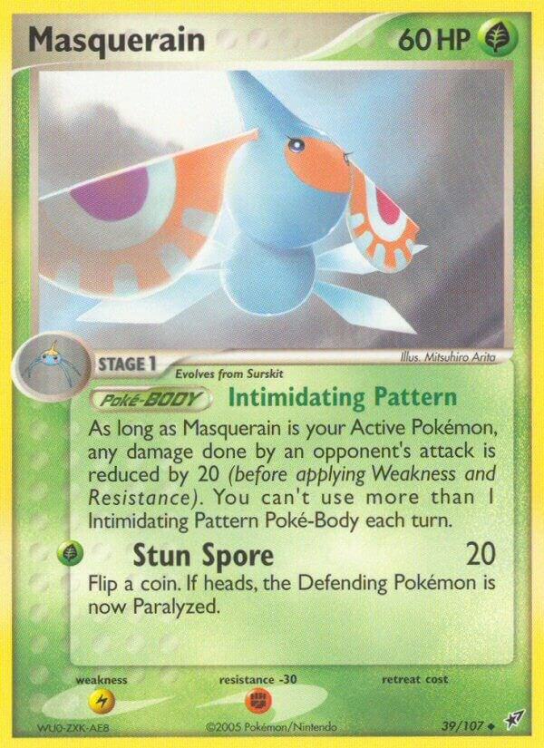 Pokemon Masquerain — EX Deoxys — 39/107 — stock card image