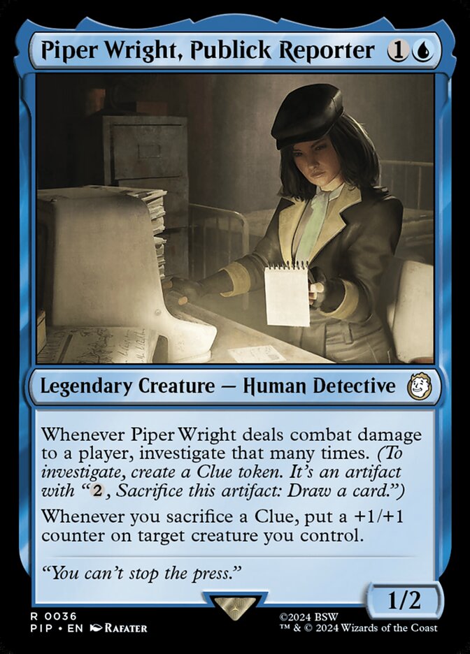 Piper Wright, Piblick Reporter