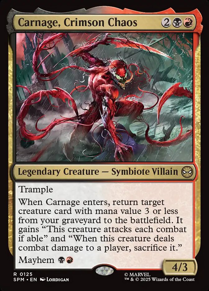 Carnage Crimson Chaos Foil