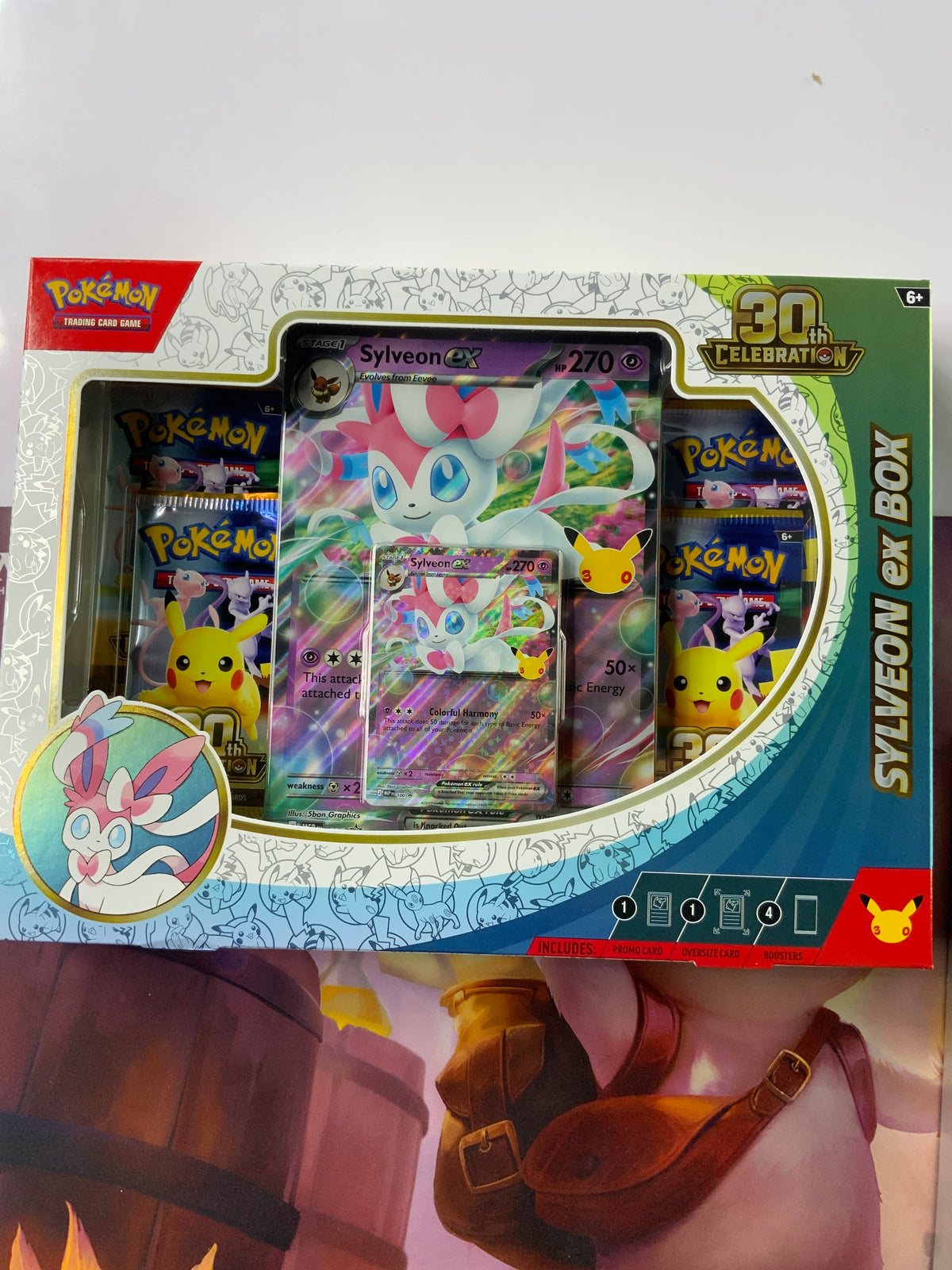 Pokemon 30th anniversary celebration sylveon ex box