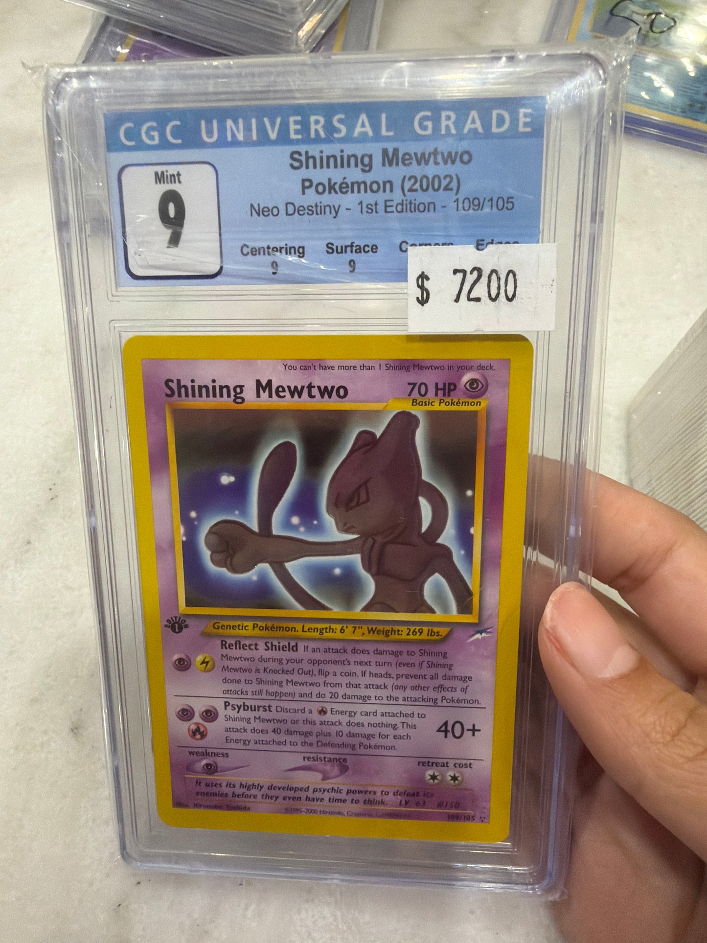 Shining Mewtwo 1st Edition CGC 9