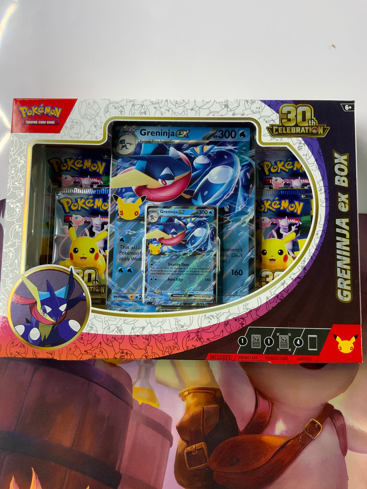 Pokémon 30th Anniversary Celebration Greninja ex box