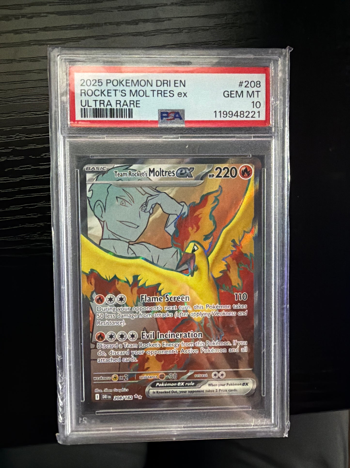Team Rocket’s Moltres ex PSA 10