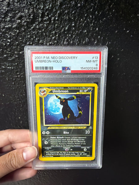 Neo Umbreon PSA 8 Slab