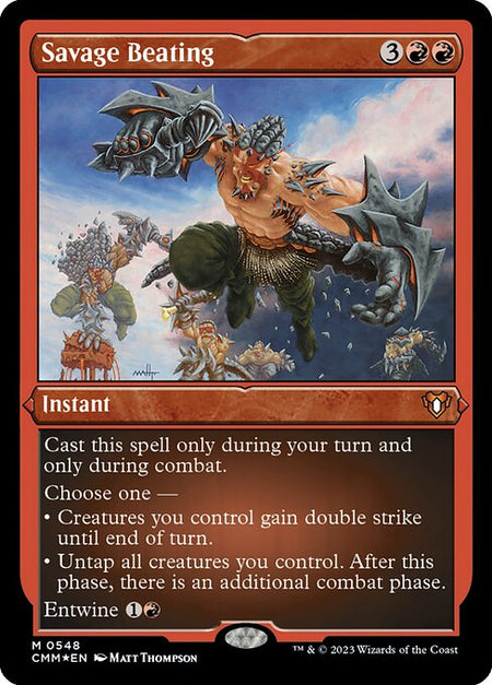 MTG - Savage Beating FOIL