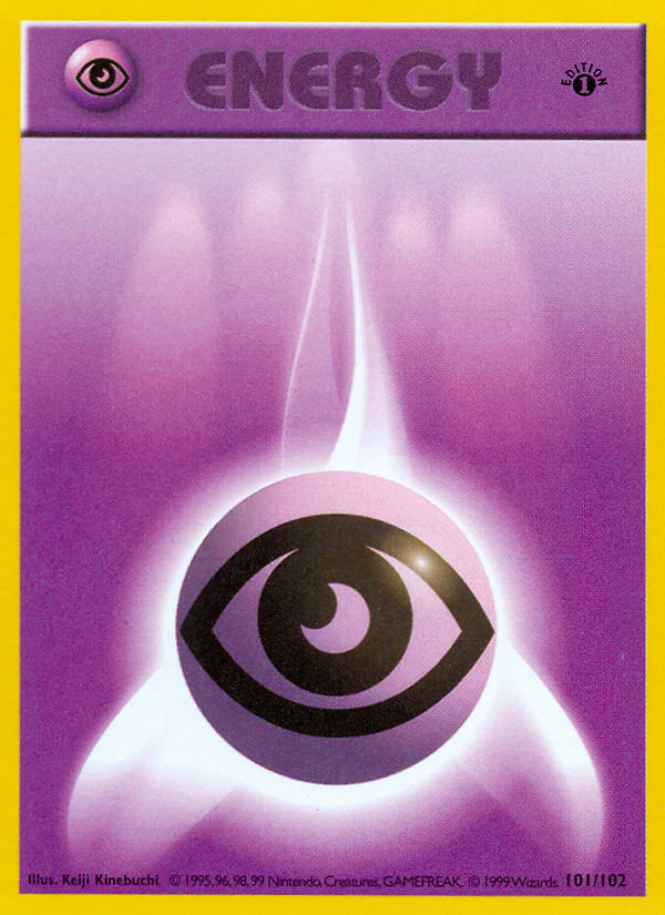 Pokemon Psychic Energy — Base Set — 101/102 — stock card image