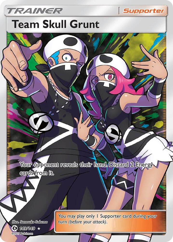 Pokemon Team Skull Grunt (Full Art) — SM Base Set — 149/149 — stock card image