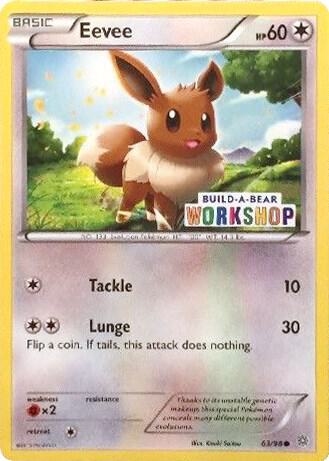 Pokemon Eevee (Build-A-Bear Workshop Exclusive) — Miscellaneous Cards & Products — 063/098 — stock card image