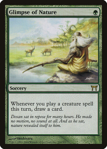 MTG - Glimpse Of Nature FOIL