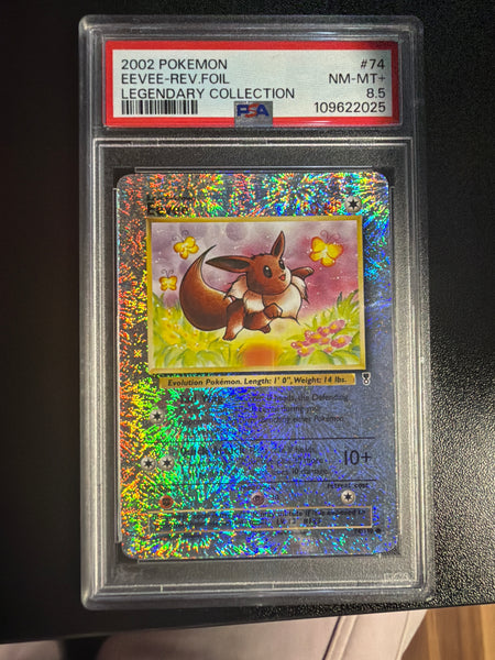 Legendary Eevee Reverse Holo PSA 8.5 SLAB