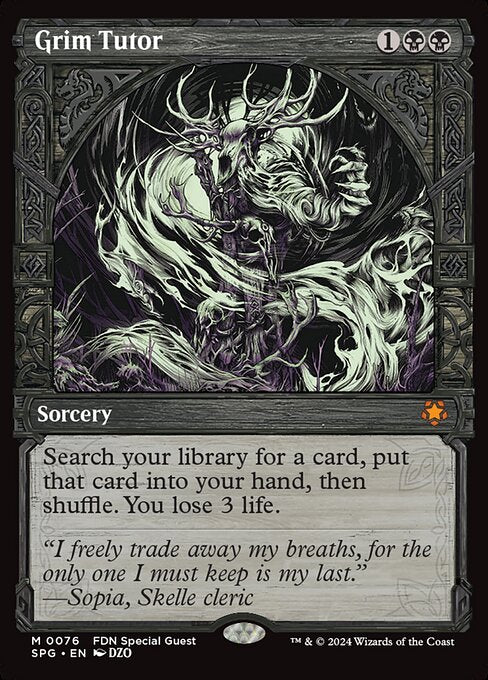 MTG - Grim Tutor Borderless