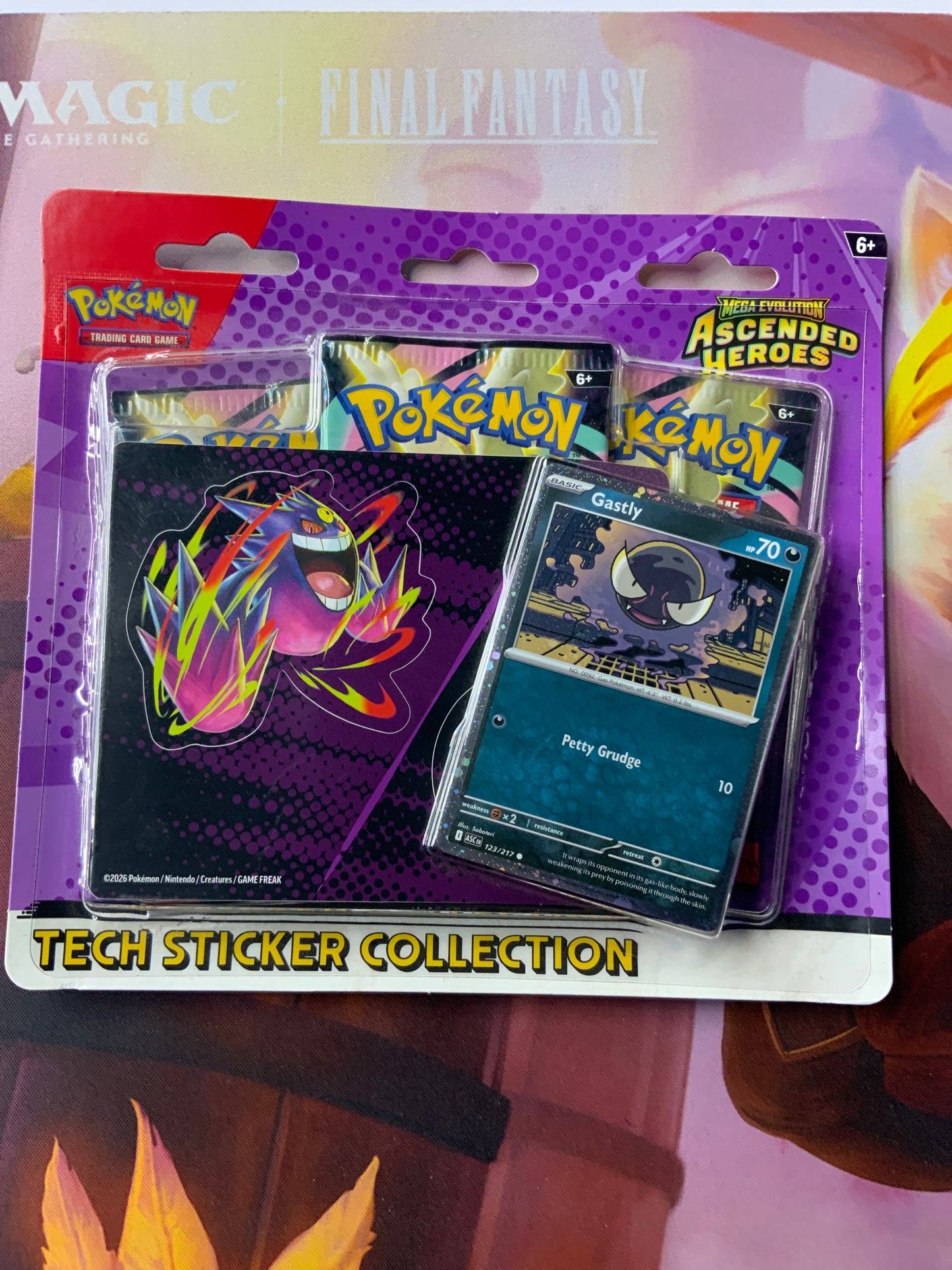 Mega Evolutions Ascended Heroes Tech Sticker Collection Ghastly