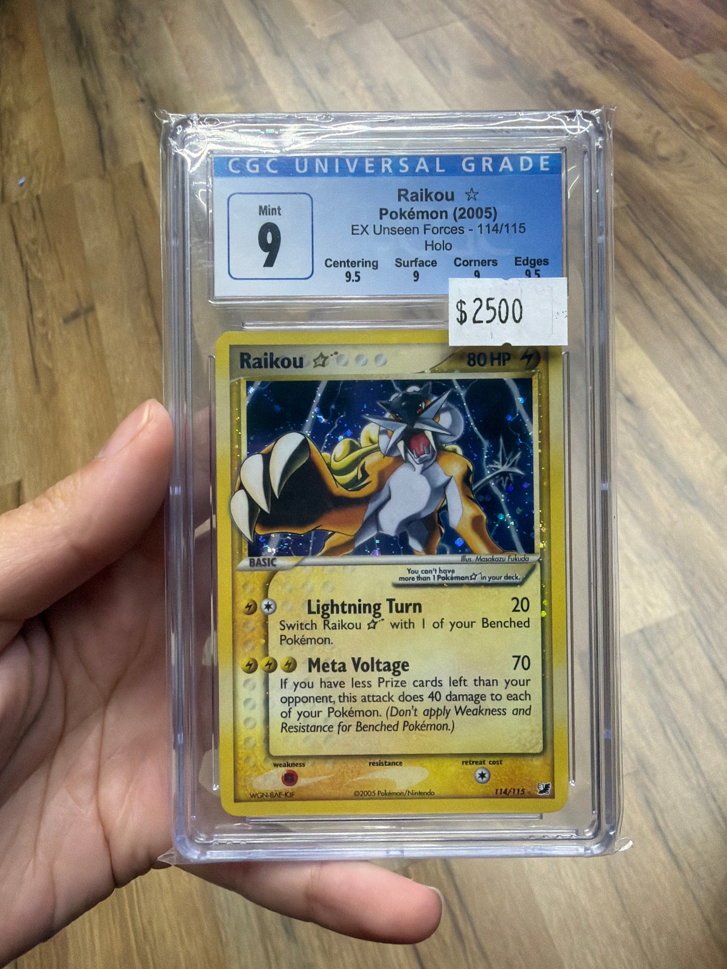 Raikou Gold Star CGC 9 SLAB