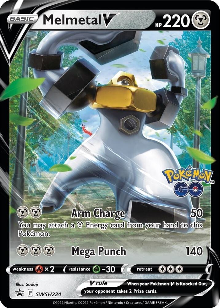 Pokemon Melmetal V — SWSH Black Star Promos — SWSH224 — stock card image