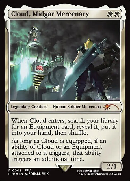 MTG - Cloud, Midgar Mercenary FOIL