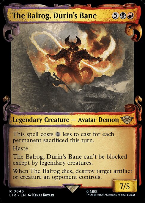 MTG - The Balrog, Durin`s Bane