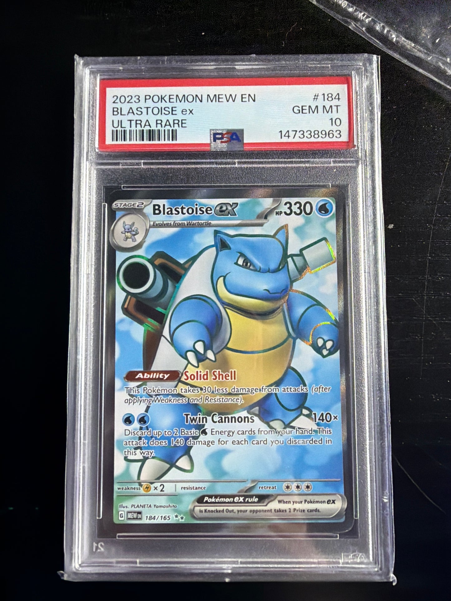 Blastoise EX PSA 10 SLAB