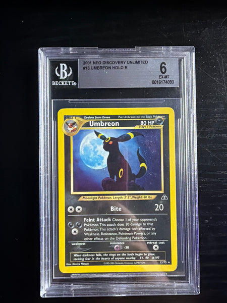 Umbreon BECKETT 6 SLAB