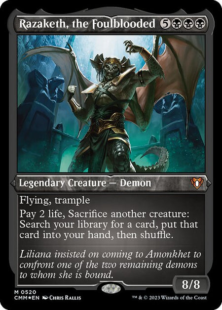 MTG - Razaketh the Foulblooded Foil Etched