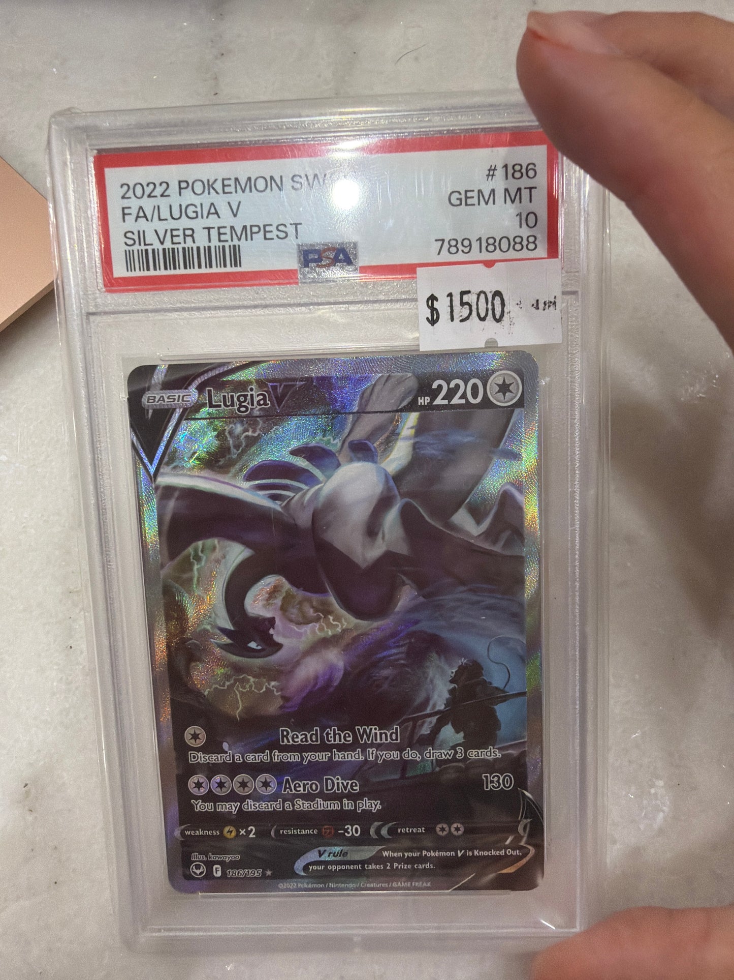 Lugia V PSA 10 SLAB