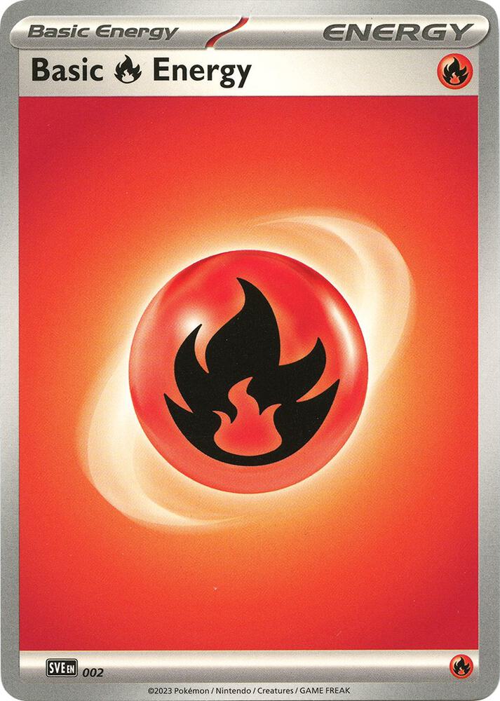 Pokemon Basic Fire Energy — Scarlet & Violet Energies — 002/SVE — stock card image