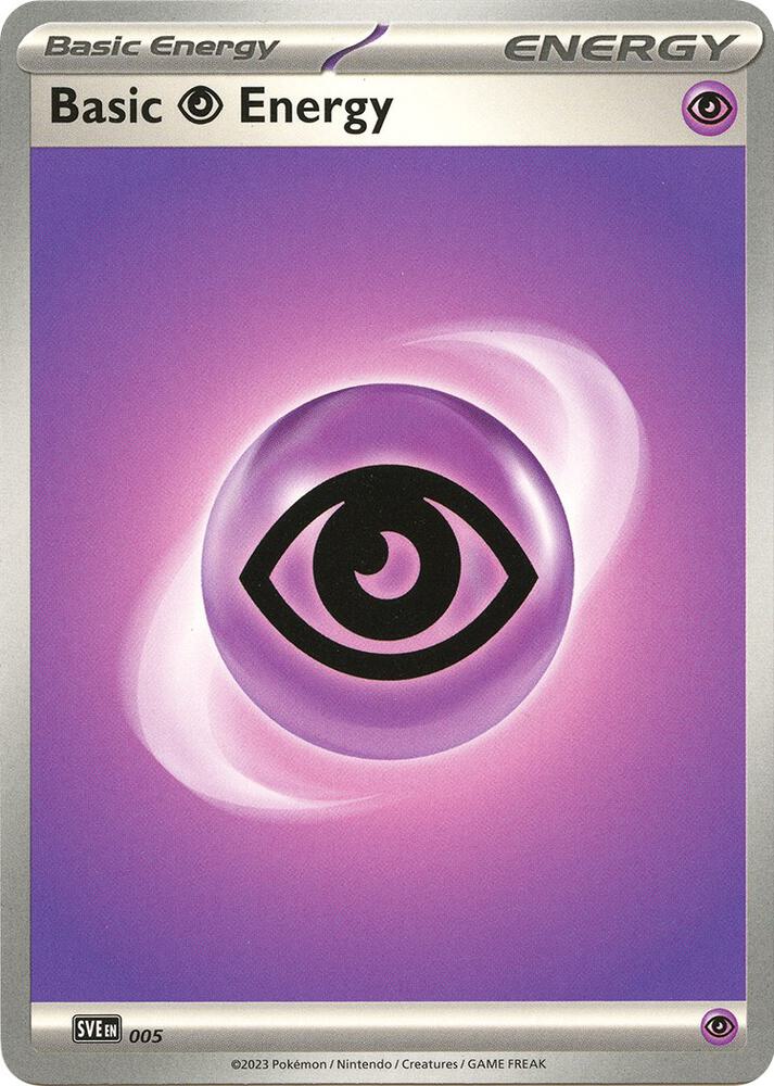 Pokemon Basic Psychic Energy — Scarlet & Violet Energies — 005/SVE — stock card image