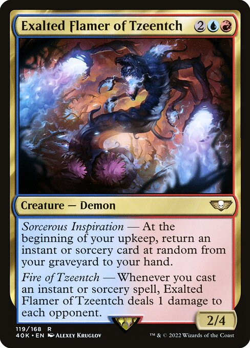 MTG - Exalted Flamer of Tzeentch