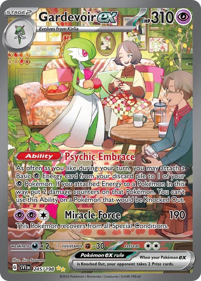 Pokemon Gardevoir ex — Scarlet & Violet Base — 245/198 — stock card image