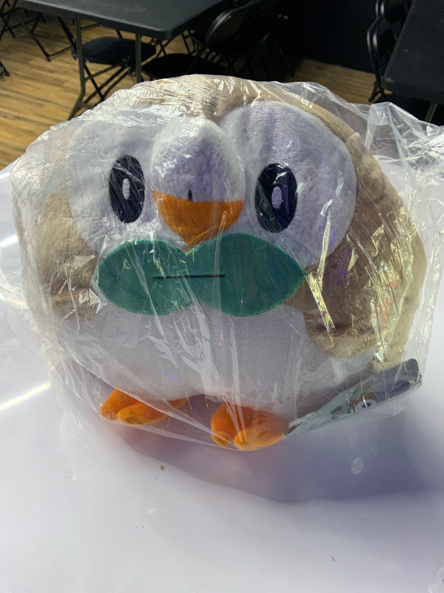 Rowlet Pokémon plushie