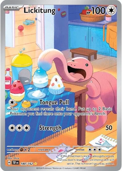 Pokemon Lickitung — SV05: Temporal Forces — 180/162 — stock card image
