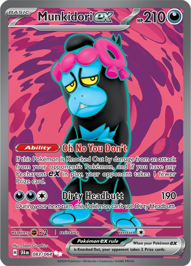 Pokemon Munkidori ex — Shrouded Fable — 083/064 — stock card image