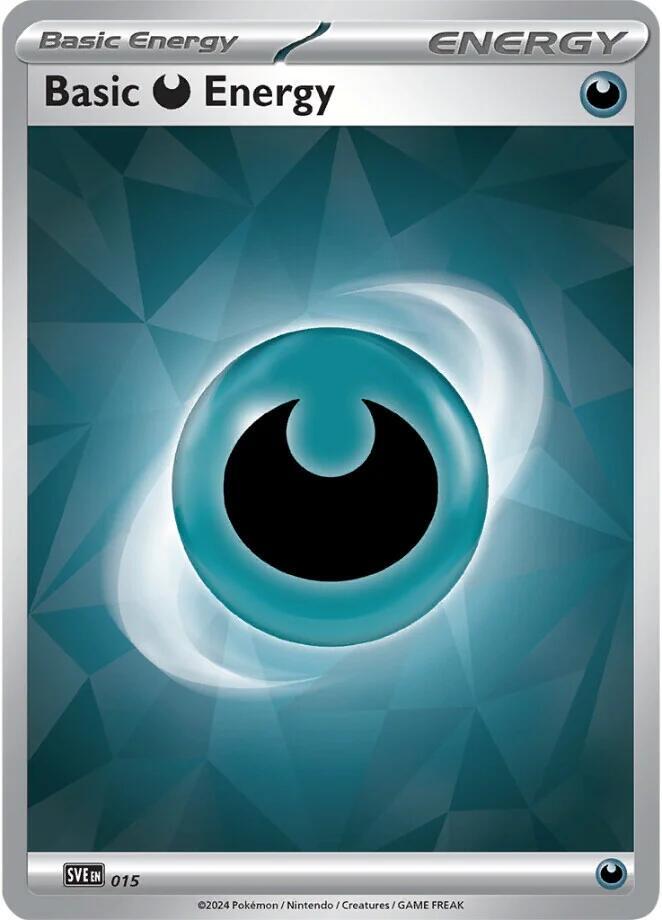 Pokemon Basic Darkness Energy — Scarlet & Violet Energies — 015/SVE — stock card image