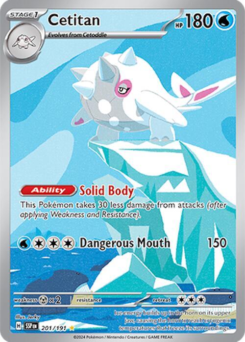 Pokemon Cetitan — Surging Sparks — 201/191 — stock card image