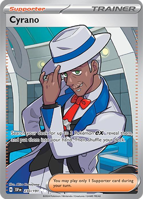 Pokemon Cyrano — Surging Sparks — 230/191 — stock card image